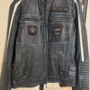 Affliction Men's Navy Jacket